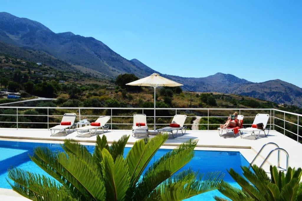 Villa Vuna - Private Pool -Sea View Chania  Exteriör bild