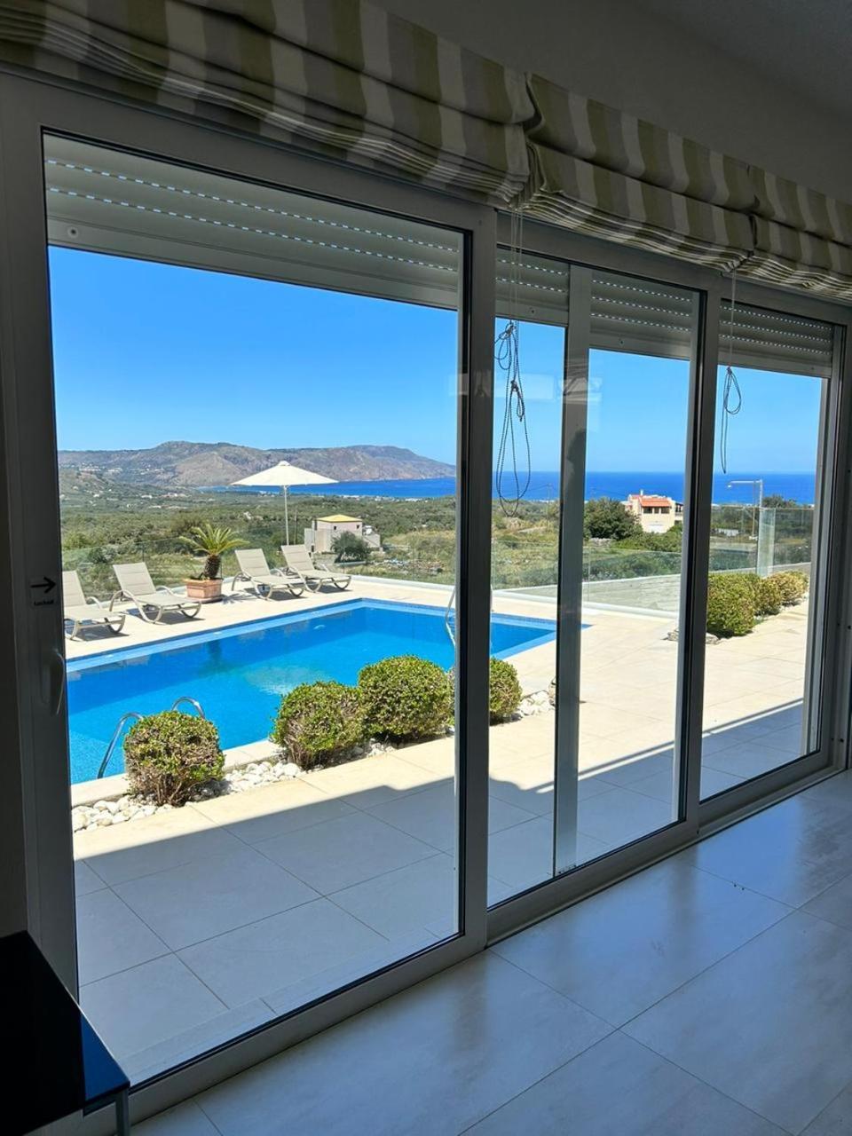 Villa Vuna - Private Pool -Sea View Chania  Exteriör bild