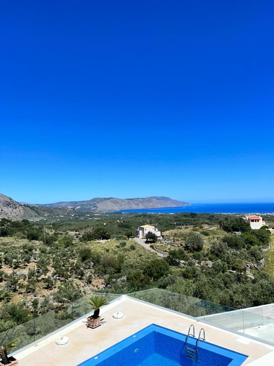 Villa Vuna - Private Pool -Sea View Chania  Exteriör bild