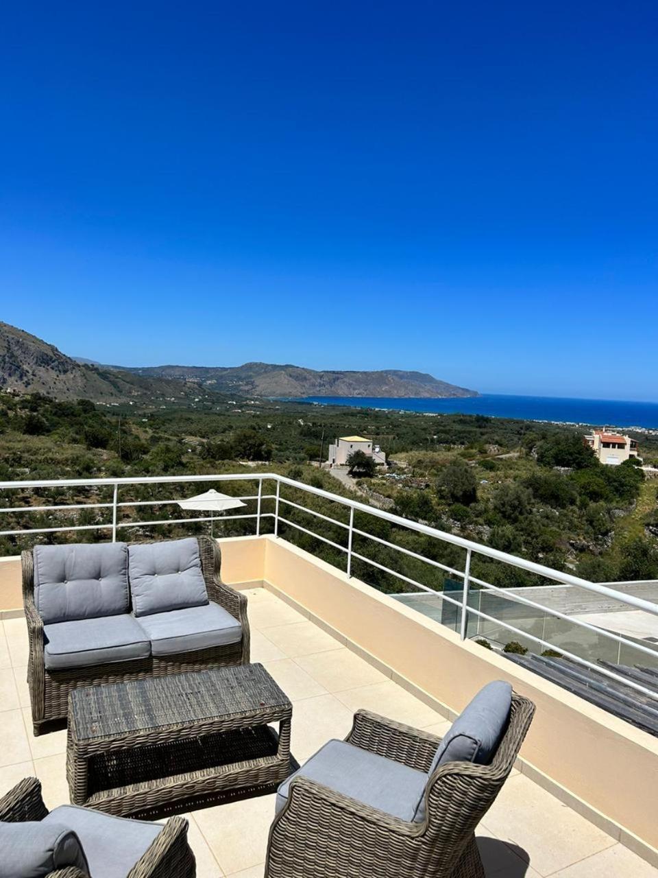 Villa Vuna - Private Pool -Sea View Chania  Exteriör bild