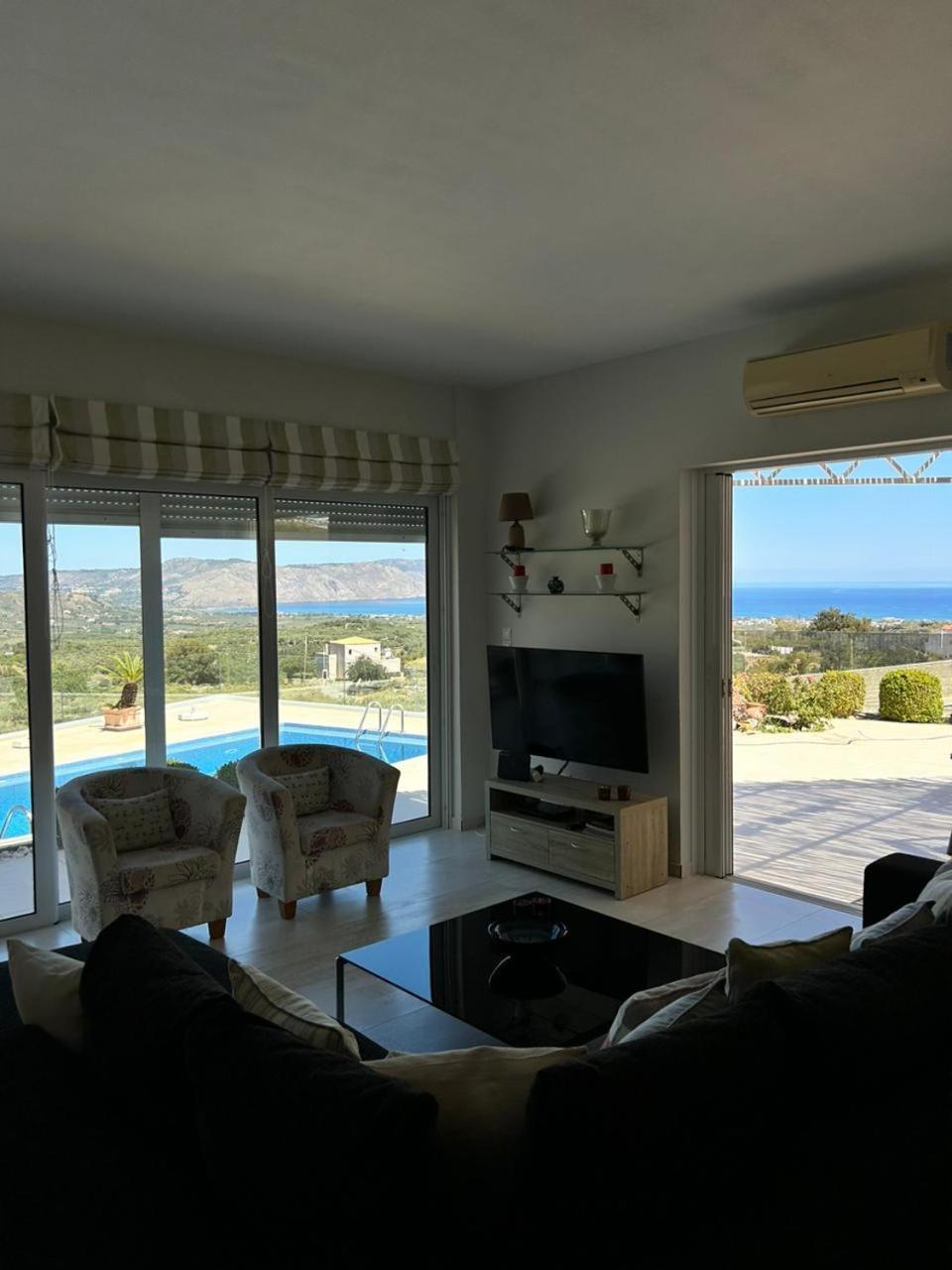 Villa Vuna - Private Pool -Sea View Chania  Exteriör bild