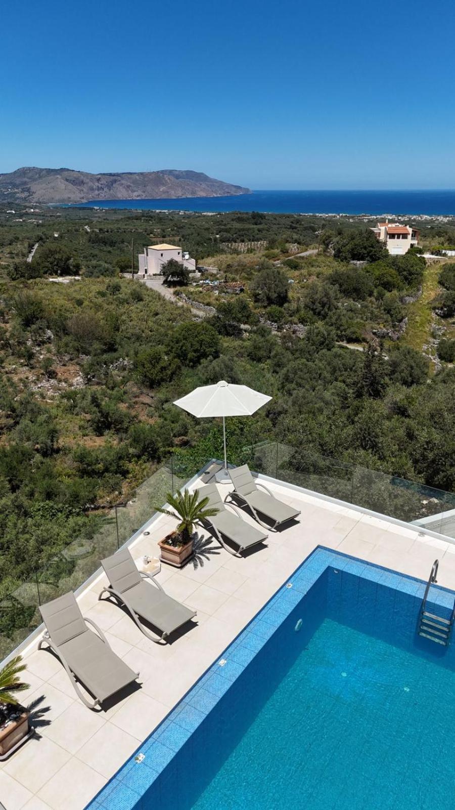 Villa Vuna - Private Pool -Sea View Chania  Exteriör bild