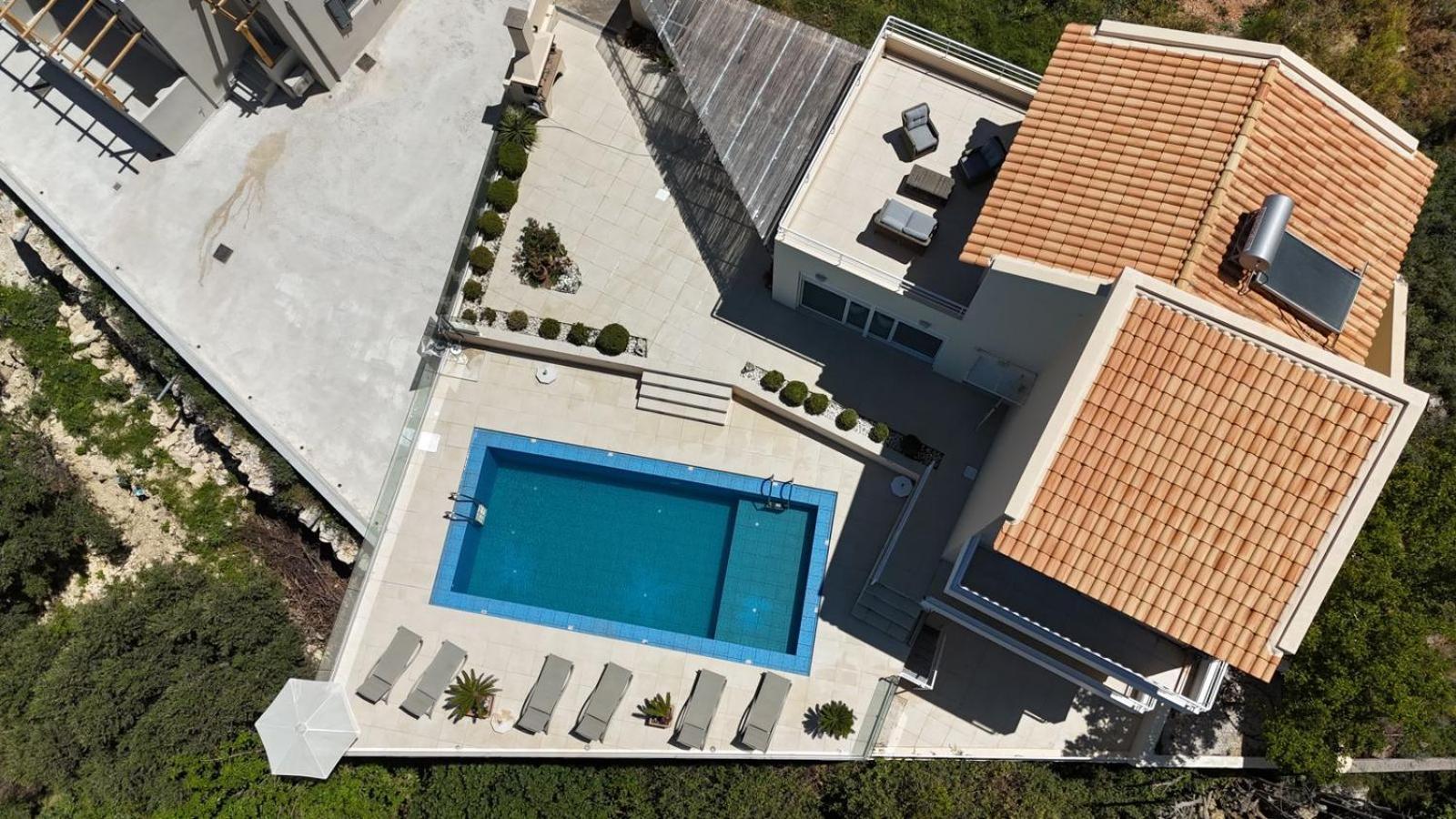 Villa Vuna - Private Pool -Sea View Chania  Exteriör bild